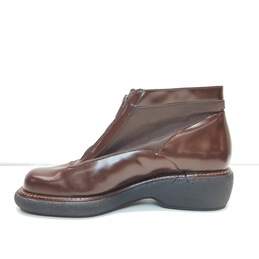 Charles Jourdan Leather Ankle Boots Burgundy 5.5 alternative image
