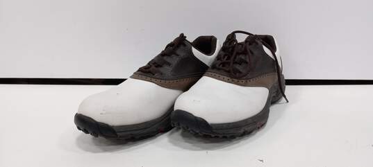 Footjoy Men's Black, White and Brown Leather Golf Shoes Size 9 image number 1