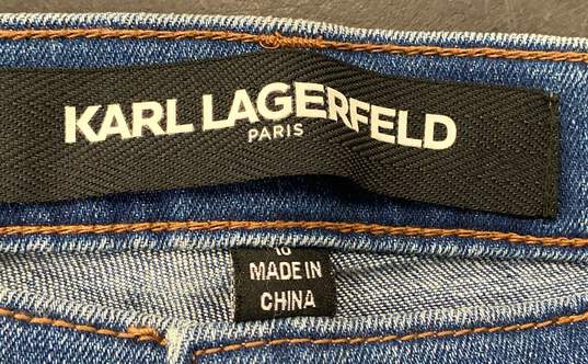 Karl Lagerfeld Blue Pants - Size 10 image number 3