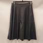 White House Black Market Women Black Faux Leather A-Line Skirt 0 image number 1