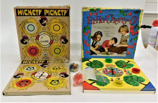 Lot of  2 Vintage  Children's Game Hi-ho Cherry O and Hickety Pickety image number 1