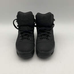 Mens Premium 6010B Black Lace Up Round Toe Ankle Combat Boots Size 10