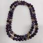 Bundle of Assorted Purple and Black Beaded Fashion Jewelry image number 4
