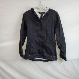 GoLite Black Hooded Full Zip Jacket WM Size S