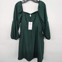 Exlura Green Asymmetrical Dress