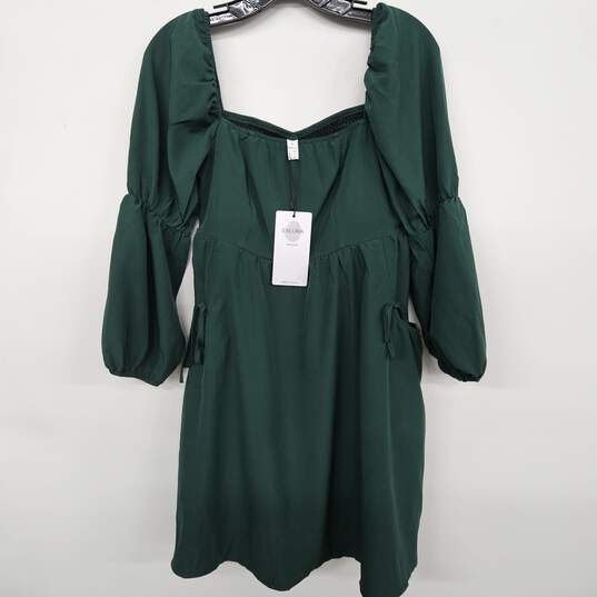 Exlura Green Asymmetrical Dress image number 1
