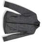 Womens Gray Heather Long Sleeve Mock Neck Activewear Full-Zip Jacket Size M image number 1