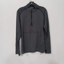 Men's Grey & Blue Activewear Sweatshirt Size Medium