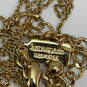 Designer Kate Spade Gold-Tone Crystal Cut Stone Classic Pendant Necklace image number 4