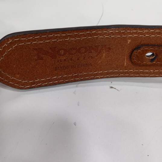 Nocona Brown Leather Belt Size 36 image number 5