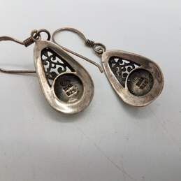 925 Silver Obsidian Drop Earrings alternative image