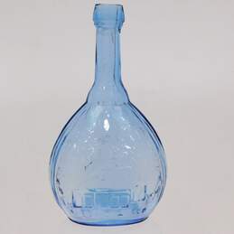 Jenny Lind Fislerville Glassworks Blue Glass Bottle