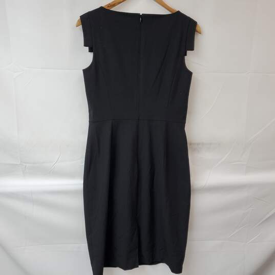 Ann Taylor Sleeveless Black Midi Dress Women's 4 NWT image number 2