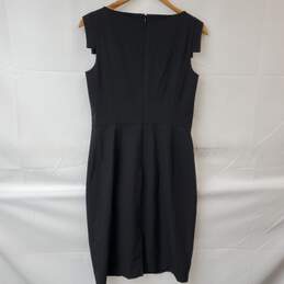 Ann Taylor Sleeveless Black Midi Dress Women's 4 NWT alternative image
