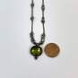 Designer Silpada 925 Sterling Silver Green Glass Daintree Pendant Necklace image number 3