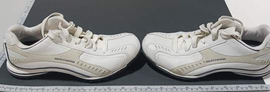 Skechers Mens Trade Mark 92 50374 White Leather Lace Up Golf Shoes Size 7.5 image number 2