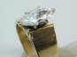 18K Yellow Gold Marquise Cut Cubic Zirconia Ring 8.8g image number 8