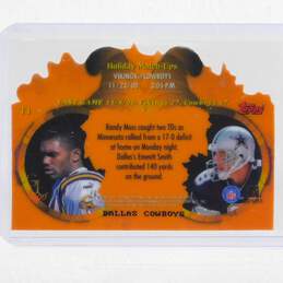 2000 HOF Randy Moss/Troy Aikman Topps Gold Label Holiday Match-Ups Fall Die Cut alternative image