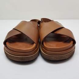 Alohas Women's Nico Tan Leather Sandals Size 8.5 alternative image