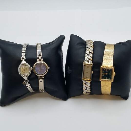 Vintage Seiko, Timex Plus brands Unique Design Lady's Quartz Watch Bundle image number 1