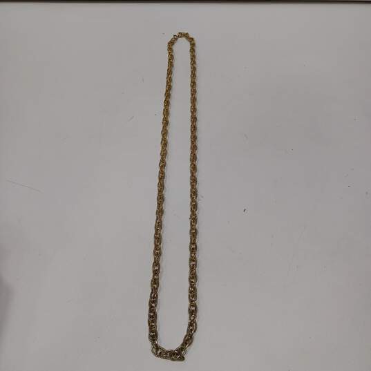 Bundle of Faux Gold Tones Costume Jewelry image number 6