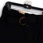NWT Mens Black Flat Front Belted Pockets Straight Leg Cargo Shorts Size 30 image number 3
