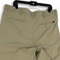 NWT Mens Tan Flat Front Slash Pockets Straight Leg Ankle Pants Size 38x29 image number 4