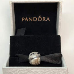 Designer Pandora S925 ALE Sterling Silver Christmas Beaded Charm With Box