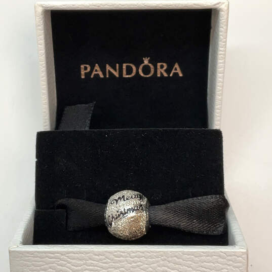 Designer Pandora S925 ALE Sterling Silver Christmas Beaded Charm With Box image number 1