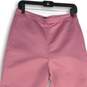 J. Crew Womens Pink Flat Front Skinny Leg Pull-On Dress Pants Size 6 image number 3