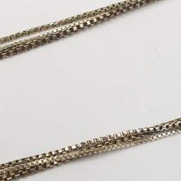 925 Silver Assorted Gemstone Inlay FW Pearl Var. Design Pndt. Necklace BD. 17.8g alternative image