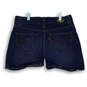 Womens Blue Slouch Medium Wash Denim Stretch Pockets Jeans Shorts Size 7 image number 2