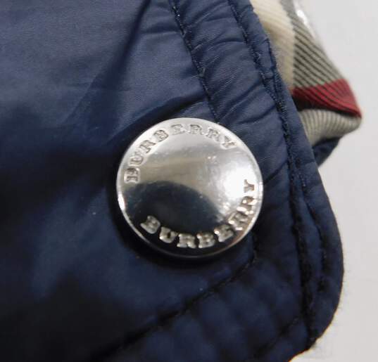 Men's Burberry Brit Navy Quilted Jacket Size L image number 6