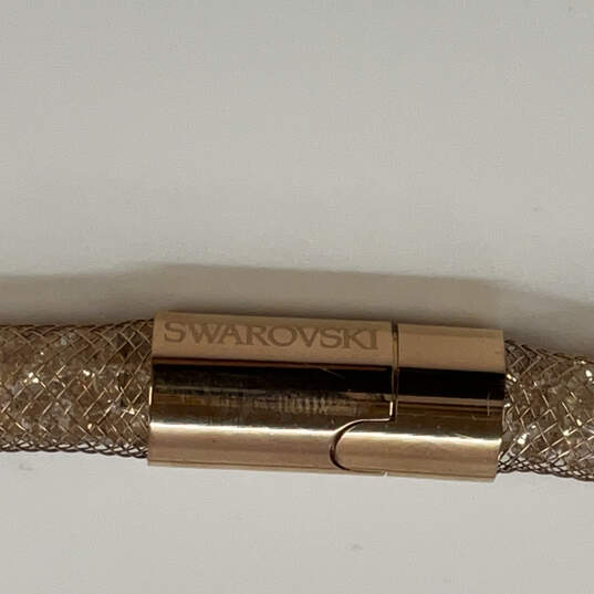 Designer Swarovski Gold-Tone Stardust Deluxe Crystals Wrap Bracelet image number 4