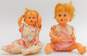 Vintage Baby Dolls Lot American Character Tiny Tears (2) & Kewpie Squeak Doll image number 3