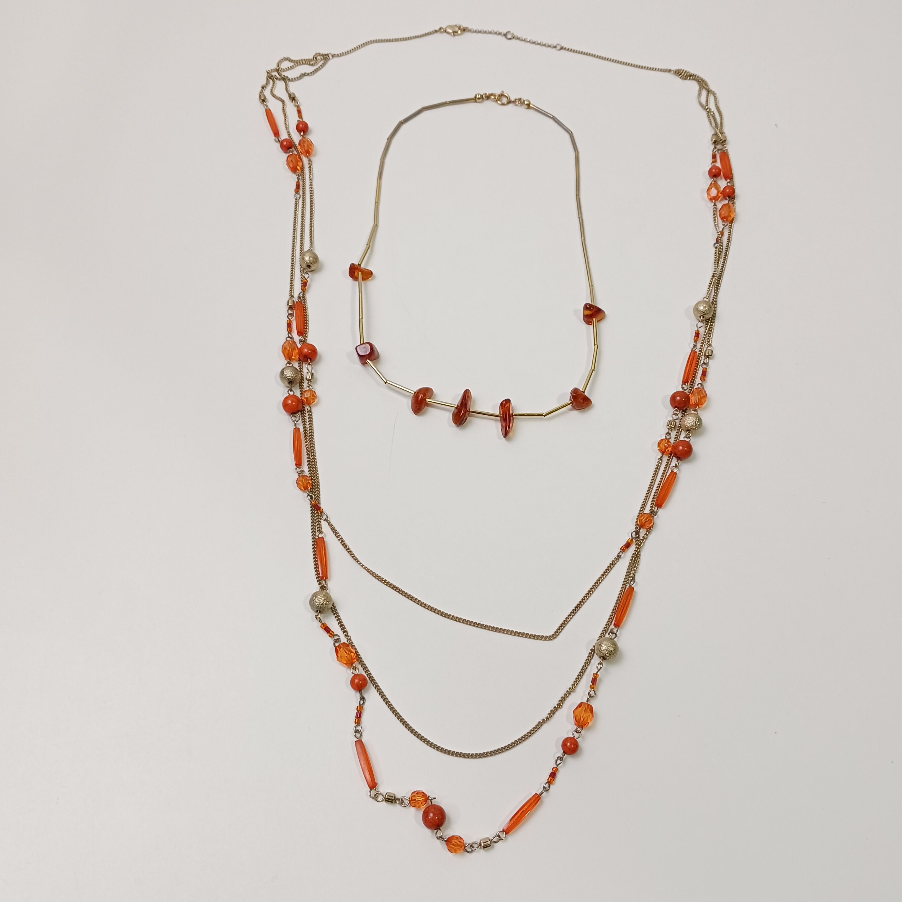 Buy Radiant Orange Statement: Handcrafted 13.5-Inch Bone Necklace at  Amazon.in