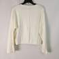 Bobi Black Women White Boucle Sweater XS NWT image number 5