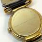 Designer Marc Jacobs 251405 Gold-Tone Black Leather Band Round Quartz Wristwatch image number 4