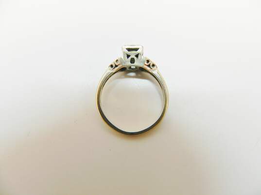 Vintage 14K White Gold 0.37 CTTW Diamond Wedding Ring 2.4g image number 3