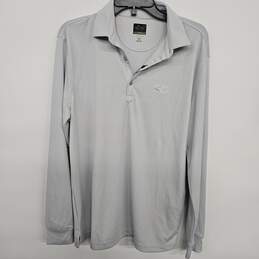 Gray Long Sleeve Athletic Shirt