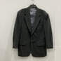 Mens Black Notch Lapel Collar Single Breasted Two-Button Blazer Size 41 L image number 1