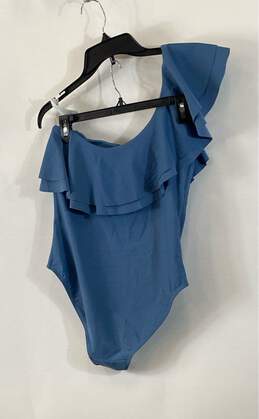 Catherine Malandrino Blue Off the Shoulder Swimsuit - Size Medium alternative image