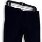 Womens Blue Flat Front Pockets Stretch Straight Leg Dress Pants Size 6 image number 3