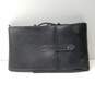Black Leather Pocket Kit Messenger Pouch image number 1