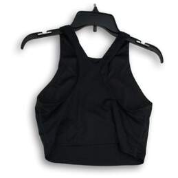 Athleta Womens Black Round Neck Sleeveless Activewear Cropped Tank Top Size M alternative image