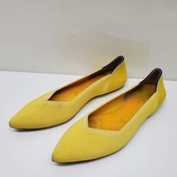 Wm Rothy's Shoes Point Sunshine Flats Sz Approx. 11(Heel-Toe)x3.25w In.