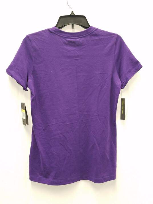 Nike Tee LSU Women's Cropped Purple T-Shirt Size S image number 2