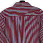 Mens Multicolor Striped Collared Pocket Long Sleeve Button-Up Shirt Size XL image number 2