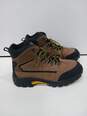Wolverine Men's Black/Brown Leather Hiking Boots Size 10.5M image number 4