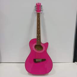 Carly by Carlo Robelli Pink Acoustic Guitar Model CAG5P